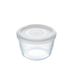Pyrex Cook&Freeze Ronde kom met deksel, 12 cm - 0,6 l, borosilicaatglas, extra robuust, ovenbestendig