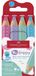 Faber-Castell Grippy XXL Jumbo Kleurpotloden - 4 stuks - Pastel