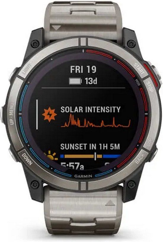 Garmin Quatix 7X Sapphire Solar Titan Smartwatch - 010-02541-61 + Extra Band