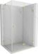 Mexen Lunar-F cabine de douche rabattable droite 90 x 80 cm, transparent, or brossé