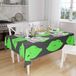 Bonamaison Tafelkleed, Anti-Mold, Sneldrogend, Waterdicht, 100% Polyester Tafellaken, Neon groene rook, 140 x 160 Cm