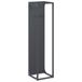 VidaXL Chariot à bois & support 25x25x100 cm Acier anthracite