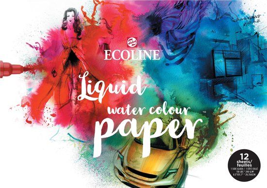 Ecoline Aquarelpapierblok A3 - 290 g/m² - 12 vellen