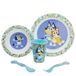 Herbruikbare Bluey Herbruikbare magnetronbestendige kinderserviesset bestaande uit bekers, borden, kom en bestek, Meerkleurig, Standaard, casual
