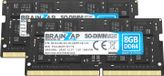 BRAINZAP 16Go (2x8Go) DDR4 2400MHz PC4-2400T-SE1-10 SO-DIMM CL17 2Rx8 1.2V Non-ECC Unbuffered RAM
