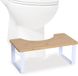 Relaxdays Toiletkruk Naturel Wit 44,5x18x23 cm