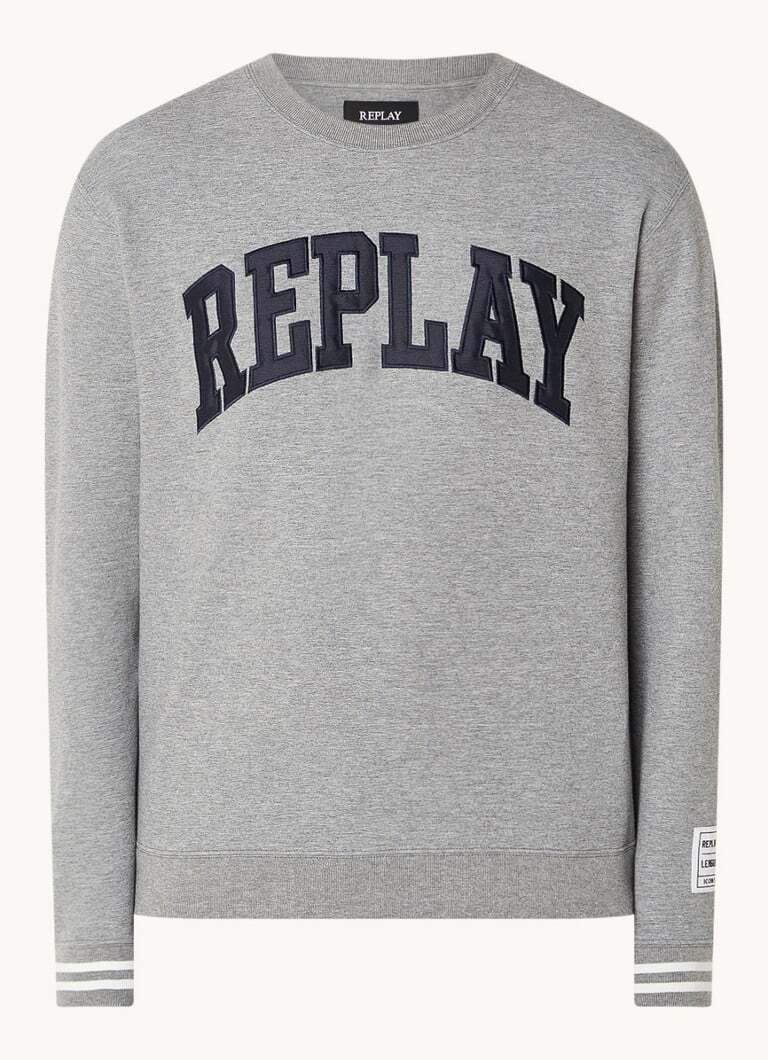 Replay Replay Sweater met logoborduring
