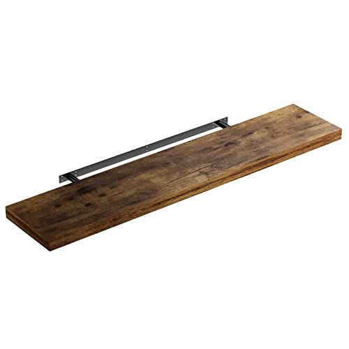 Casaria Wandplank Zwevend - 110 cm - Donker Eiken