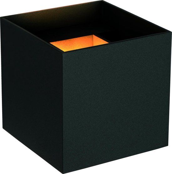 Lucide AXI - LED Badkamer Wandspot - Zwart - IP54