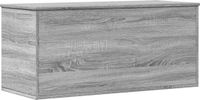 vidaXL Opbergbox 100x42x46 cm bewerkt hout grijs sonoma eikenkleurig
