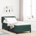 Prolenta Maison Exclusive Boxspring met matras, donkergroen, 100 x 200 cm, fluweel