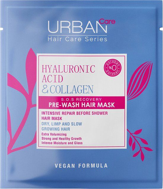 URBAN CARE Hyaluronic Acid & Collagen S.O.S. Recovery Pre-Hairmask 50ML