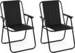 OEM Bol Opvouwbare Campingstoel - Set van 2 - Zwart