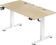 Casaria Elektrisch Verstelbaar Zit-sta bureau - Beige - 160x75cm