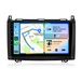 Hexinex autoradio 9 pouces avec Carplay et Android 15, adapté pour Mercedes Classe A/Classe B (modèles W169, W245, W639), 8+256G, navigation GPS, Wi-Fi, Bluetooth, 4G, DSP et vue panoramique 360°
