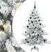 vidaXL - Artificielle - articulée - Sapin de Noël - Blanc - 150 - cm - PVC - et - Acier