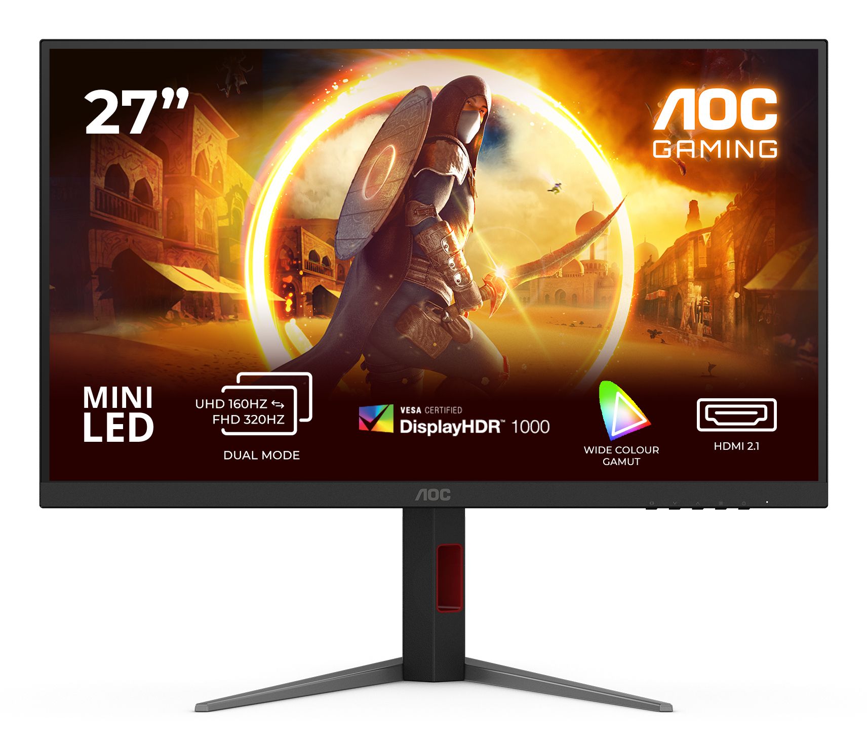 AOC G4 U27G4XM 27" 4K Ultra HD Gaming Monitor - 320Hz, 1ms, Mini LED
