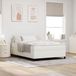 vidaXL Boxspringbed crème 140 x 190 cm velours stof