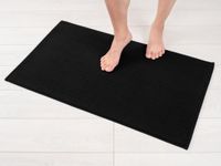 Hammetex 100% katoenen antislip badmat, 51x86 cm, zwart