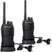 Retevis RT21 émetteur longue portée, talkie-walkie rechargeable pour adultes, radio portable professionnelle pour la communication dans les écoles, le transport et les entreprises (noir, 2 pièces)