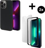 Mobiparts Silicone Cover hoesje Apple iPhone 14 Plus - Zwart