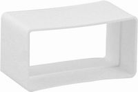 Nedco buisverbinder 110x54mm - kunststof - wit