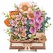 Bloeiende Boek Puzzel 3D en bois - Décoration d'intérieur DIY - 552 pièces - 9 fleurs symboliques - À partir de 14 ans - Cadeau