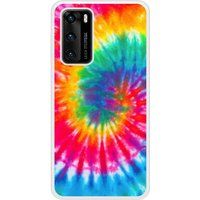 P40 Tie Dye Spirale Bedrukt siliconen hoesje
