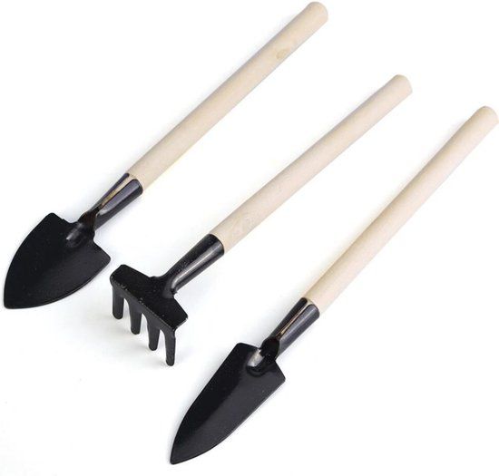 QUVIO Mini tuingereedschap / Tuinsetje / Tuingereedschap / Kweekset gereedschap - Set van 3