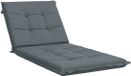 vidaXL Ligstoel Kussen GEMERT 100% Polyester Blauw 190 x 80 x 9 cm