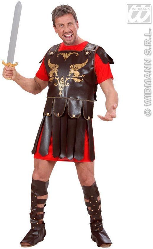 Widmann Strijder Oudheid Kostuum Romeinse Gladiator Kostuum Man Small Carnaval kostuum Verkleedkleding