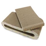 ARQUIVET Krabpaal van karton voor katten, 44 x 19,5 x 10,5 cm + 36 x 19,5 x 4,5 cm