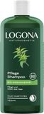 LOGONA Naturkosmetik Shampoo soin pour cheveux naturellement sains, adapté à tous types de cheveux, shampooing avec formule végétalienne à base d'ortie biologique, 1 x 250 ml