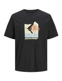 Jack & Jones T-shirt Jjbarbados Tee Ss Crew Neck 12269416 Black Mannen Maat - L
