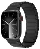 Wigento Apple Watch SE 2023 40mm: hoogwaardige siliconen band met magnetische sluiting, vervangende band, zwart