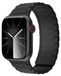 Wigento Apple Watch SE 2023 40mm: hoogwaardige siliconen band met magnetische sluiting, vervangende band, zwart