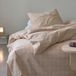 Cinderella Dekbedovertrek Carre Flanel - Naturel - 140x220