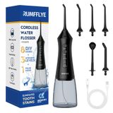 RUMFFLYE Jet Dentaire Hydropulseur et Irrigateur Water Flosser 12 Modes
