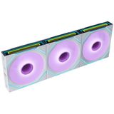 Lian Li UNI FAN SL-INF FLEX Wireless Reverse Blade 120 mm ventilator, zwart | wit, verpakking van 3 stuks met controller