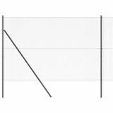 vidaXL Hexagonal Wire Mesh Fence with Ground Stakes - 10 x 1.5 m - Grey