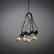 Konstsmide LED biertuinketting, helder, 10 heldere lampen/80 amberkleurige diodes, 24V binnentrafo, zwart/witte textielkabel - 2382-720