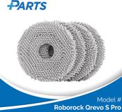Roborock Qrevo S Pro Dweilpads (4 Stuks, Plus.Parts® alternatief voor 8.02.0246)