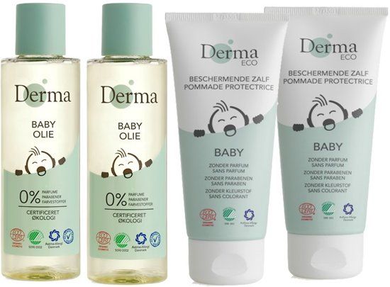 Derma Eco Baby Olie & Billenzalf - Voordeelverpakking
