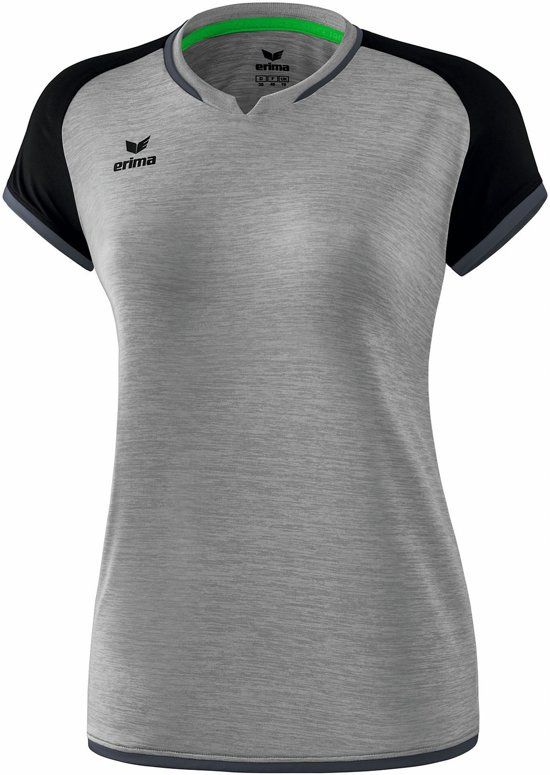 Erima Sportshirt - Maat 38 - Vrouwen - grijs/zwart/wit