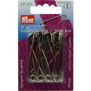 Prym Veiligheidsspeld Recht 50 mm 12 stuks