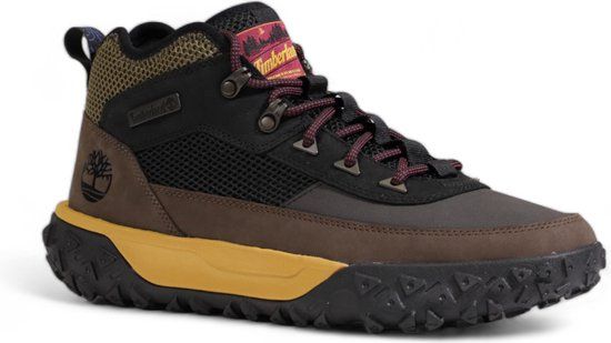 Timberland Bruin Leer Gevoerde Sneakers Met Rubberen Zool - Maat 43