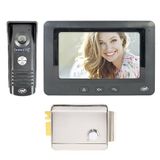 Video PNI Video deurintercom set PNI DF930 met 1 monitor, 7 inch lcd-display (800 × 480) en elektromagnetisch deurslot PNI H1073A