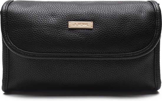 JJDK Make-up/toilettas Anna Marie 23 X 13 Cm Polyurethaan Zwart