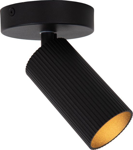 Lucide CLUBS Plafondspot - Zwart - GU10 - Draaibaar en Kantelbaar