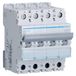 Hager M-serie, automatisch, magnetisch, M, gebogen, B, 6 Ka, 4 polen, 25 A